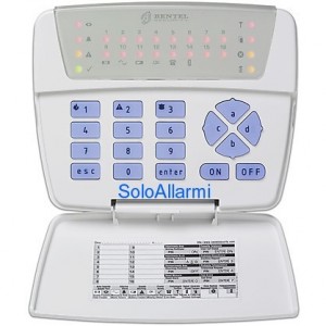 Tastiera di controllo BKB-LED serie CLASSIKA Bentel per Norma