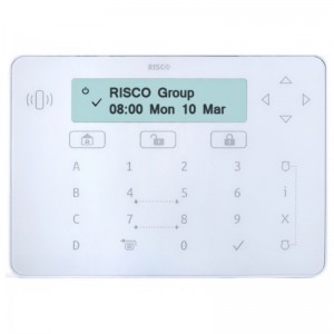 Tastiera Elegant Touch bianca Risco con lettore rfid